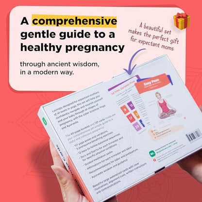 WorkoutLabs Prenatal Yoga & Ayurveda Cards – Healthy and Conscious Pregnancy Guide with Ancient Wisdom in a Modern Way · Premium Cards and Book Set for Pregnant Women and Prenatal Yoga Teachers