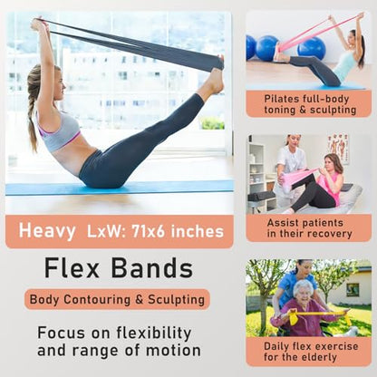 Pilates Ring Kit with Adjustable Ankle Wrist Weights, Resistance Bands, Ball, Pilates Equipment Ball for Home Workout to Tone, Sculpt and Strengthen, Fitness Magic Circle Rings for Yoga Women - color: Gray