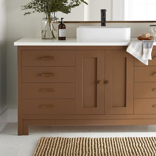 DWIL Matte Finish Furniture Paint - 16 Oz Wood Paint for Cabinets, Doors, Tables, and Dressers Refinishing - Water-Based, Non-Toxic & Odorless, Easy to Apply(Coffee)-Without Tools - color: Coffee, size: 16 Ounce (Pack of 1)