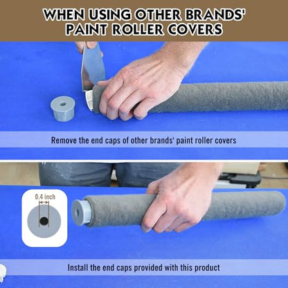 ROLLINGDOG 18 Inch Paint Roller Frame, 12"-18" Adjustable Frame - color: 12-18 Inch Upgraded Paint Roller Frame
