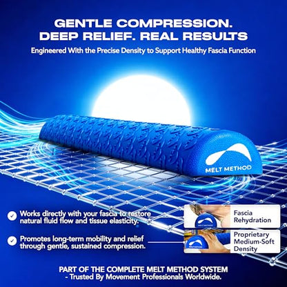 MELT 36-Inch Half Foam Roller Spinal Support Balance Training