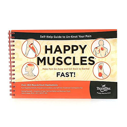 Tiger Tail Bundle: Stretchy Tiger 80” Stretch/Yoga Strap + Happy Muscles Book