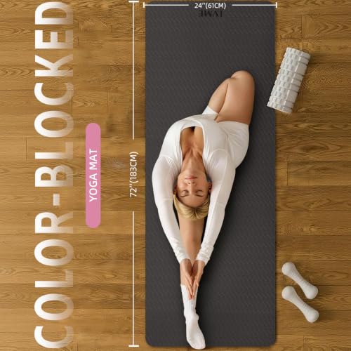 Thick Yoga Mat 72"x24"x0.4"