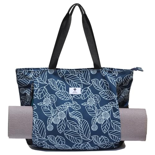 ESVAN Yoga Mat Bag Yoga Tote Carrier Shoulder Bag Carryall Tote for Office,Yoga,Pilates,Travel,Beach and Gym - color: A