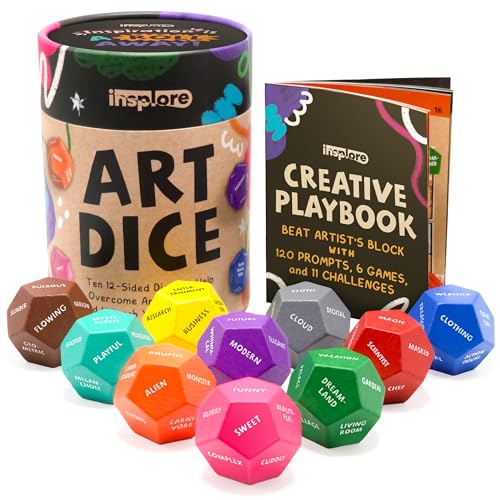 Art Dice - Ten 12-Sided Dice for Beating Artist's Block