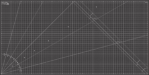 Elan Cutting Mat 36x72 Black & Taupe, Extra Large Self Healing Cutting Mat 36 x 72 Inch, 5-Ply Craft Board Black, Hobby Board for Sewing and Quilting - style: 72 x 36"
