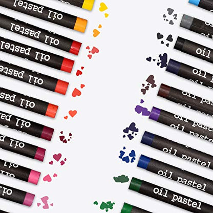 Darnassus 132-Piece Art Set, Deluxe Professional Color Set, Creating Gift Box, Art Set Crafts Drawing Painting Christmas Kit for Kids and Adult, Girls Boys - color: Xmas Red
