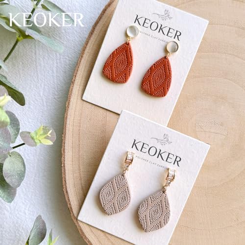 KEOKER Lace Texture Mat for Polymer Clay, Polymer Clay Texture Sheets - color: A