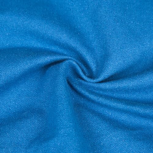 Cotton yoga mat bag with Pockets and Adjustable Strap - Full Zip Cargo Yoga Mat Carrier Bag - Bag for 1/4" 1/3" Thick Yoga Mat - color: Blue, size: L