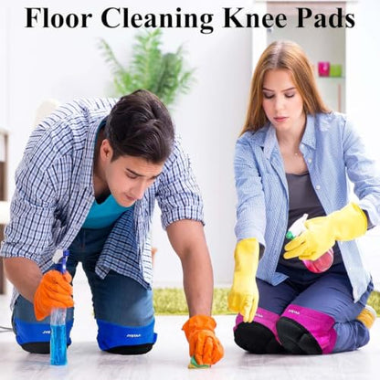 Garden Knee Pads for Women Men, Adjustable Non-Slip Straps, Blue S, 1 Pair - color: Blue, size: Small