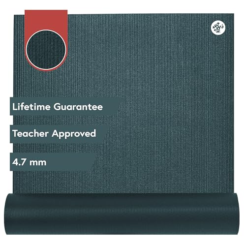 Manduka PROlite Yoga Mat 4.7mm | Lifetime Durability | Hygienic Construction | Teacher Approved - color: Deep Sea, size: 71" x 24"