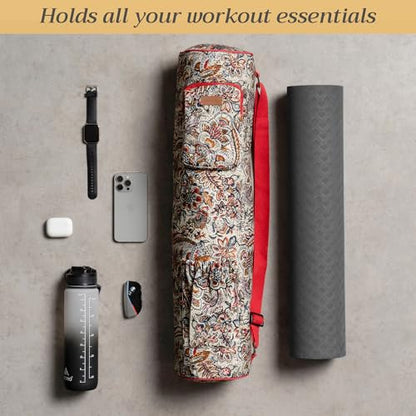 Maison d' Hermine Yoga Mat Duffle Bag Gym Tote Yoga Mat Carry Bag - color: Jaipur, style: Yoga Mat Carry Bag