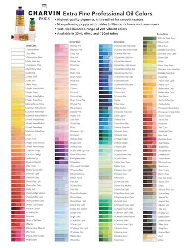 Charvin Extra Fine Professional Oil Paint Set for Artists, Snow Landscape - Bonjour Set of 9, 20 ml Tubes, Finely Milled, Non-Yellowing Artist Oil Paints in French Riviera-Inspired Hues - color: Snow Landscape, size: .68 Fl Oz (Pack of 9)