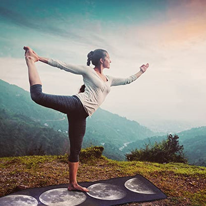 QiyI Hot Yoga Towel with Grip Dots, Non Slip, 74"x26", Moon Cycle - color: Moon Cycle, size: 74"x26"