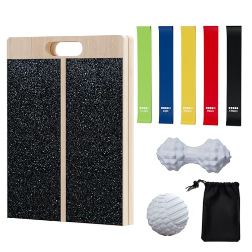 TEMI Slant Board for Calf-Stretching - Wooden Incline Wedge Stretcher for Squats, Foot & Ankle Mobility, Portable Fitness Equipment, Stretch & Rehab Kit - style: Stretch & Rehab Kit