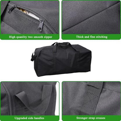 102L Extra Large Duffle Bag with Side Zipper, Heavy Duty 600D Waterproof Moving Bag for Travel & Camping, Foldable Cargo Luggage for Sports Gear with Lockable Zippers(102L) - size: 102L