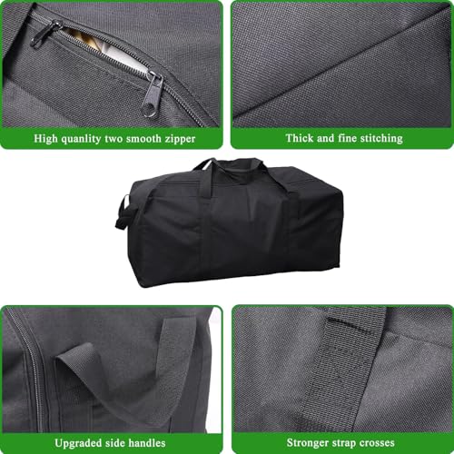 149L Extra Large Duffle Bag with Side Zipper, Heavy Duty 600D Waterproof Moving Bag for Travel & Camping, Foldable Cargo Luggage for Sports Gear with Lockable Zippers (149L) - size: 149L