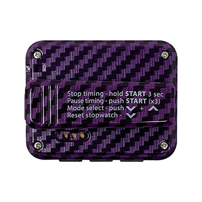 Gymboss Charge Interval Timer and Stopwatch & Watchstrap - Bundle - color: Carbon Purple