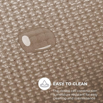 Voyage 5mm Studio Yoga Mats, 10 Pack, 72x24in | Extra Long, Anti-Tear Exercise Mats for Workout, Stretching, Fitness - Non Slip Gym Mats for Home, Schools and Studios - color: Mocha