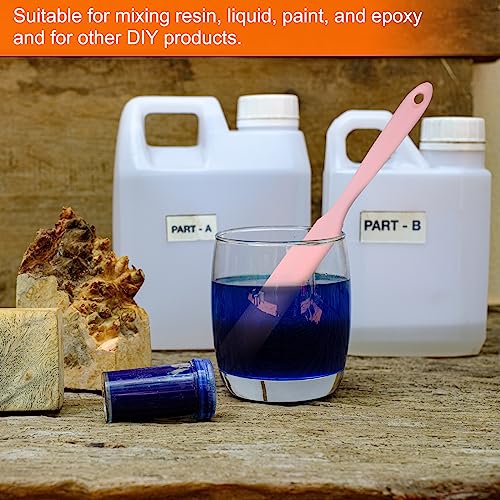 HARFINGTON 2Pcs Silicone Spatula Scraper 9.45" Reusable Non-Stick Flexible Spatulas for Epoxy Resin Liquid Paint Arts DIY Crafts, Purple - color: Purple