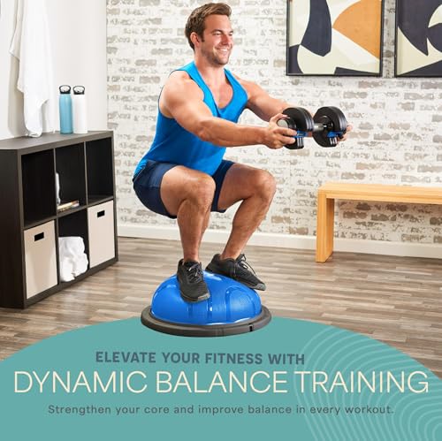 Lifepro Horizon Half Balance Ball Trainer with 440 lb Capacity Stability - color: Blue