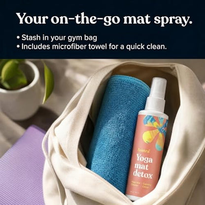 ASUTRA Yoga Mat Cleaner Spray (Calming Citrus), 4 fl oz