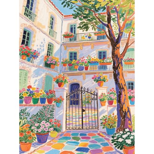 Yiolikan Landscape Paint by Numbers for Adults Beginners | Scenery Adults' Paint-by-Number Kits, Color by Numbers for Adults on Canvas,Perfect for Gift Home Wall Decor(16x20inch) - color: Scenery-4