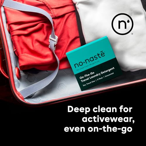 Nonaste Travel Laundry Detergent, Pure Clean Unscented, 3 oz, Pack of 3 | TSA-Approved Travel Size Laundry Detergent. Powerful Enzyme Formula, Unscented. EWG Verified for Gym, Travel & Outdoors. - size: 3 Fl Oz (Pack of 3)