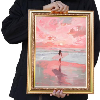 GUMITOON Diamond Art Kits for Adults-Pink Bow Full Drill Diamond Dots Paintings for Beginners, Round 5D Paint with Diamonds Pictures Gem Art Painting Kits DIY Crafts Kits 12"x16" QCY-149 - color: QCY-172