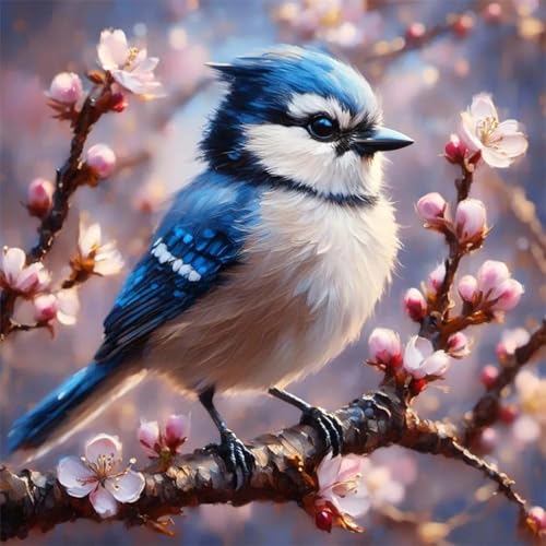Acudotr Bird Diamond Art Kits for Adults, DIY Home Decor, 12x12 Inch | 5D DIY Diamond Painting kits, Full Round Drill Design, Easy for Beginners, Complete Tools Set, Prefect Handmade Gift