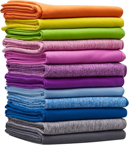 2-Pack Microfiber Towel - XXL Travel Quick Dry and Extra Soft Microfiber Towels, Lightweight and Compact for Gym, Swim Practice, Travel, Backpacking, Camping, RV, Beach, Camping - color: Gray Marle