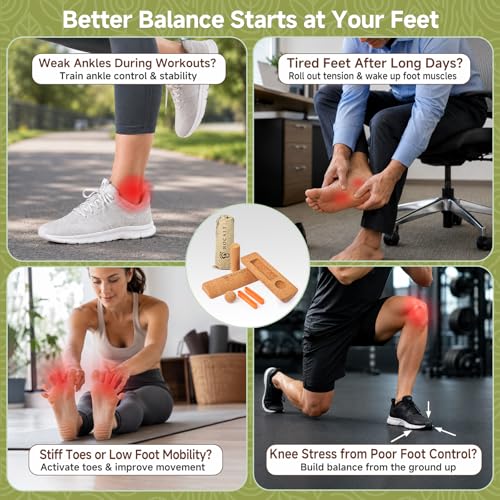 Rocalt Cork Balance Board, Foot and Ankle Strengthener Kit