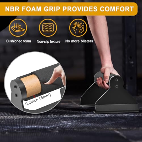 Kipika Push Up Bars, Pushup Stands, Anti-Slip Soft Plastic Push Up Handles, Bottom Anti-Slip Pad, Strength Training Equipment, Perfect for Floor Workout Exercise - color: Foam Grip