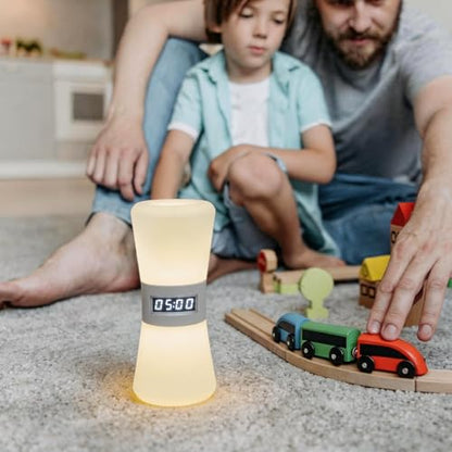 RGB Rechargeable Digital Hourglass, LED Visual Timers, 1-99 Mins - color: Multicolor
