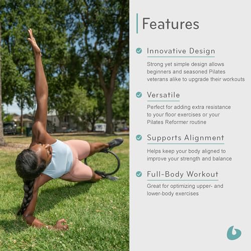 Balanced Body Ultra-Fit Circle Pilates Ring, Body Ring, Great Exercisers for Legs, Fitness Circle, Thigh Exercise, Pilates Circle, Pilate Ring Fitness Equipment for Home or Studio - style: Regular 15 Inch