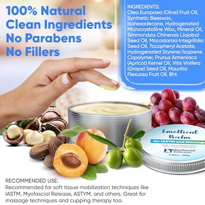 Myofascial Releaser Emollient Balm for Gua Sha Tools, Muscle Scraper Tool - color: 100g