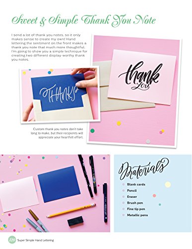 Super Simple Hand Lettering: 20 Traceable Alphabets, Easy Projects, Practice Sheets & More! (Design Originals) Beginner Lettering and Calligraphy Workbook with Tracing Vellum Paper and Step by Step