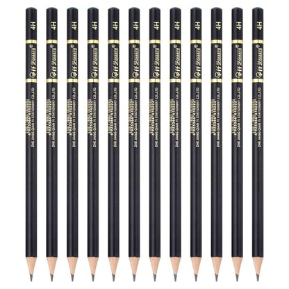 PATIKIL 12Pcs Drawing Pencils for Sketching, 4H Refill Sketch Pencils for Drawing, Graphite Art Pencil Set Professional Resistant Lead for Painting Shading Artist Office Supplies - size: 4H