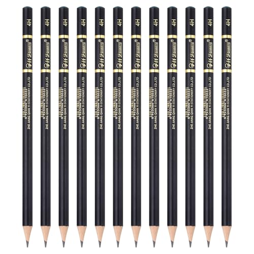 PATIKIL 12Pcs Drawing Pencils for Sketching, 4H Refill Sketch Pencils for Drawing, Graphite Art Pencil Set Professional Resistant Lead for Painting Shading Artist Office Supplies - size: 4H
