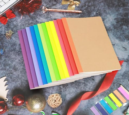 24 Pack A5 Kraft Notebooks, 60 Blank Pages Travel Journal Bulk, Soft Cover Notebooks for Women Girls Students, Making Plans Writing Memos Office School Supplies, 8.3 X 5.5 in - style: 24pack Blank page