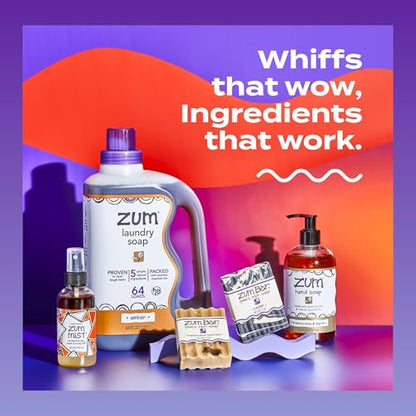 Zum by Indigo Wild All-Purpose Cleaner Combo (Pack of 2) - Natural Multipurpose Cleaners with Essential Oils, Baking Soda & More - Frankincense & Myrrh & Lavender, 16 fl oz Each