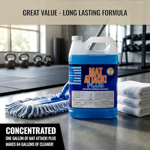 Dollamur Mat Attack! Wrestling Mat Cleaner, Rubber Floor Cleaner-Gallon - size: 128 Fl Oz (Pack of 1)