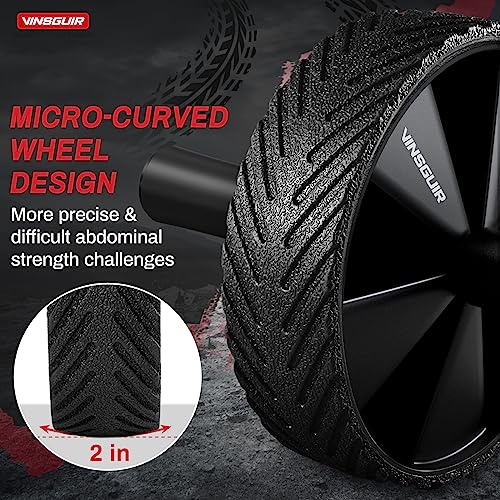 Vinsguir Ab Roller Wheel - Ab Workout Equipment for Abdominal & Core Strength Training, Home Gym Fitness Equipment for Men Women