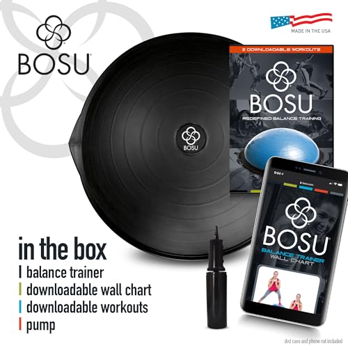 BOSU® Pro Balance Trainer - color: Black/Black