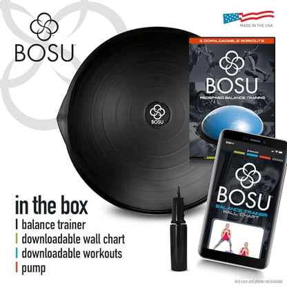 BOSU® Pro Balance Trainer - color: Black/Black