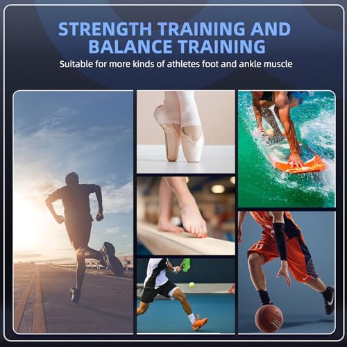 Ankle Foot Strengthener Exerciser for Sprained, Single Leg Balance Board, Posture Corrector, Foot Stretcher for Plantar Fasciitis Relief