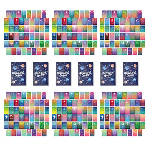A ART·ZONE 52 Pcs Positive Affirmations Meditation Spiritual Self Care Cards Gifts, Set of 6, 9.7x6 cm Paper Prints - color: 6 Piece