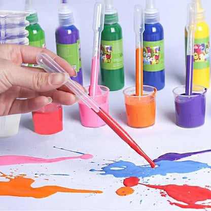 200 Pcs Epoxy Mixing Cups Kit Resin Mixing Cups Plastic Measuring Cups for Epoxy Resin Paint Making Resin Disposable Measuring Cups with Craft Stirring Sticks Liquid Measuring Cups Paint Mixing