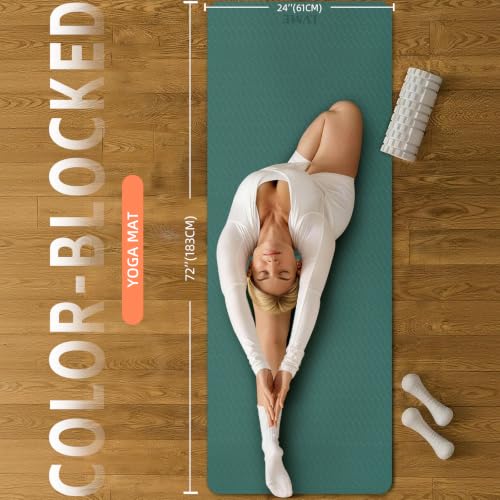 Thick Yoga Mat 72"x24"x0.4"
