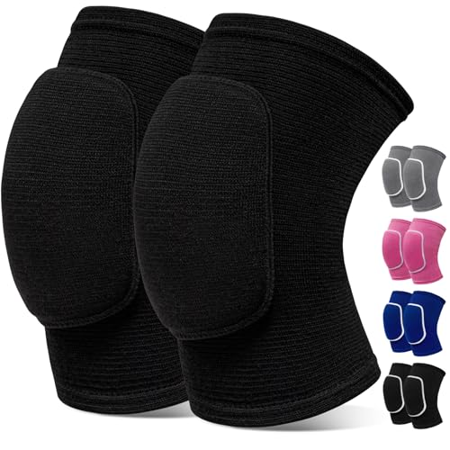 Volleyball Knee Pads,Knee Pads for Women,Men,Kids,Girls,Knee Brace for Basketball Volleyball Football Dance Yoga Tennis Running Cycling Workout Climbing (Black, Small) - color: Black, size: Small